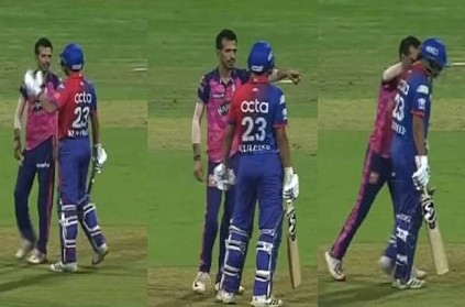 chahal and kuldeep engage in funny banter amid no ball issue