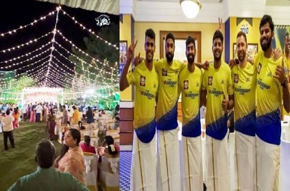 Chennai Super Kings player Hari Nishanth got married