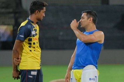 Chennai Super Kings player Sai Kishore talk about MS Dhoni