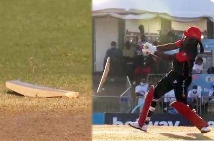 CPL 2021: Odean Smith breaks Chris Gayle’s bat into two pieces
