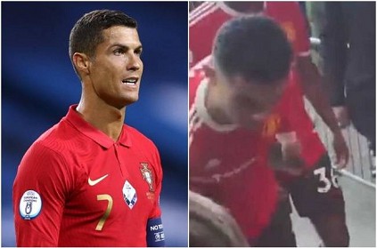 Cristiano Ronaldo smashes the supporter mobile Phone
