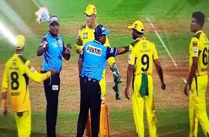 CSK Ambati Rayudu gets angry at umpire for giving no-ball