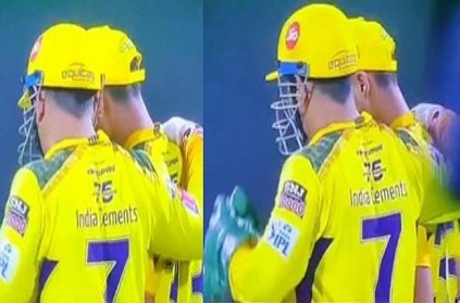 CSK Dhoni motivates Mukesh Choudhary after 2 dropped catches