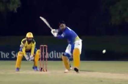 CSK posted captain MS Dhoni practice video on Twitter
