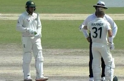 david warner heated exchange with umpire in third test