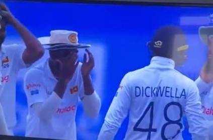 dickwella mistakenly slaps his teammate during celebration
