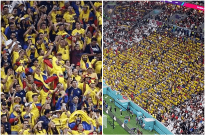 Ecuador fans chanting we want beer during match against Qatar