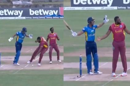 Gunathilaka get out by obstruct the field creates controversy