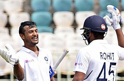 IND v SA: Mayank Agarwal hits Test double hundred in Vizag