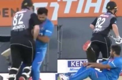 IND Vs NZ: Shardul Thakur and Colin Munro collision goes viral