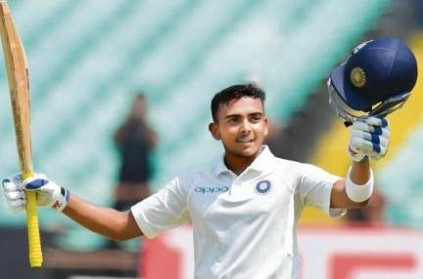 IND VS NZ:Prithvi Shaw becomes 2nd youngest Indian after Sachin Tendul