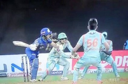 Ishan Kishan gets out in different way during LSG vs MI match