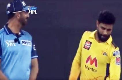 Jadeja pats Umpire’s back appreciating his decision to not give wide