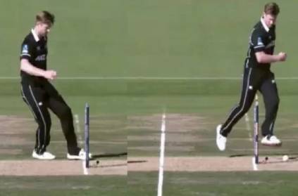 James Neesham runs out Tamim Iqbal with his tidy footwork