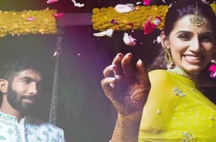 Jasprit Bumrah and Sanjana Ganesan\'s wedding album goes viral