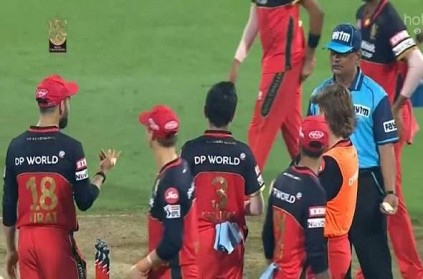 Kohli whining after the 3rd umpire declares kane williamson not out