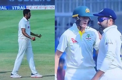 Marnus Labuschagne reaction while ashwin bowling in third test