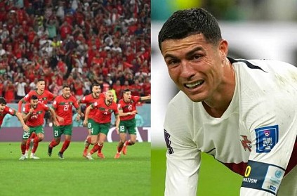 Morocco beats portugal ronaldo in tears after loss in world cu