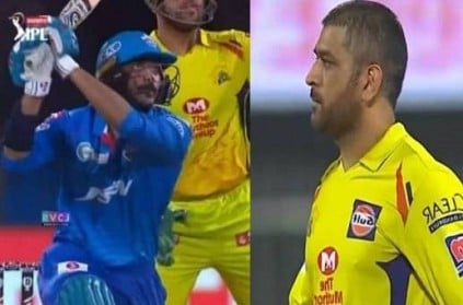 MS Dhoni\'s last over smash Axar Patel revenge after 4 years