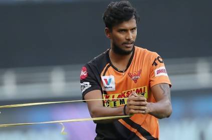 Natarajan share workout photo on insta after recovering knee injury