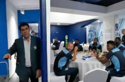 Pak players pay surprise visit in Namibia dressing room