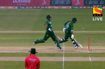 Pakistan batsman run out video goes viral, Twitter Trolls