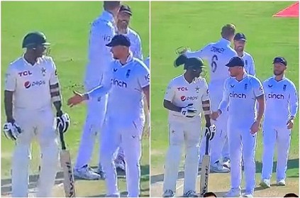 Pakistan tailender refuses to shake hands with Ben Stokes video