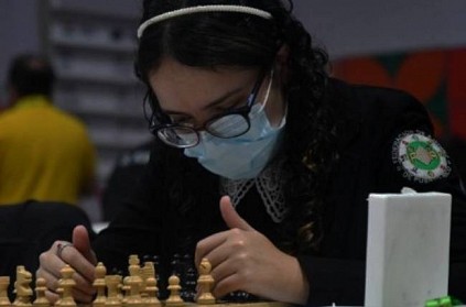 partially visually impaired natasha morales in chess olympiad