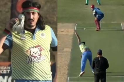 bowler celebrates in tabraiz shamsi style batsman responds