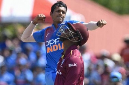 INDvsWI Navdeep Saini found guilty of breaching code of conduct