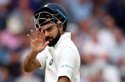 kohli instructs the spider camera to behave well in the ground