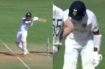 pujara loses cool after his unlucky dismissal against england