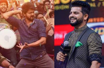 Raina dance to Vaathi coming song in Behindwoods Gold Icon Awards