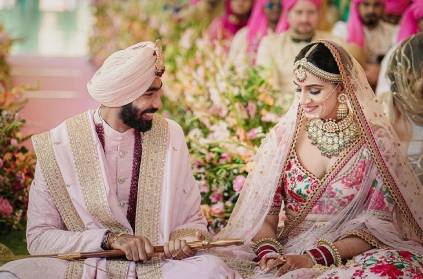 rajasthan royals tweets about bumrah - sanjana wedding gone viral