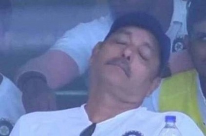 ravi shastri trolled by twitter users after he slept
