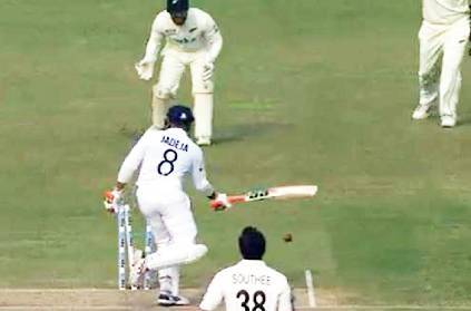 Ravindra Jadeja bowled by Tim Southee during IND vs NZ Test