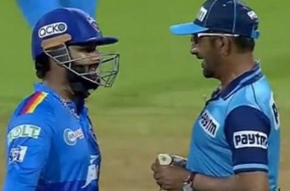 Rishabh pant argue with on field umpire in dc vs kkr match