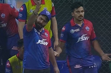 rishabh pant get anger try to stop match after no ball issue