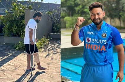 Rishabh Pant shared his first photo after car accident