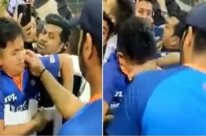 Rohit Sharma consoles kid who ends up in tears seeing idol