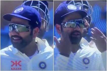 Rohit sharma epic signal to camera man while review