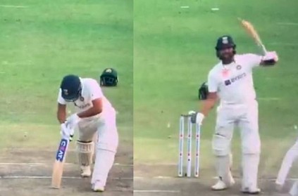 Rohit sharma get furious after umpire decision video viral