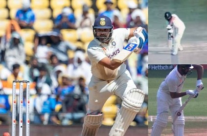 Rohit sharma survives twice in first over in third test