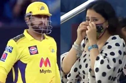 Sakshi gets emotional after finisher MS Dhoni takes CSK to finals