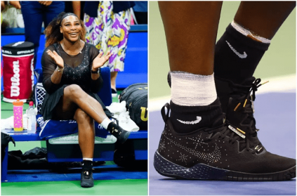 Serena Williams wears Diamond shoes in her last American open