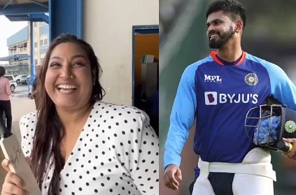Shreyas iyer fan waits for two hours to meet him in west indies