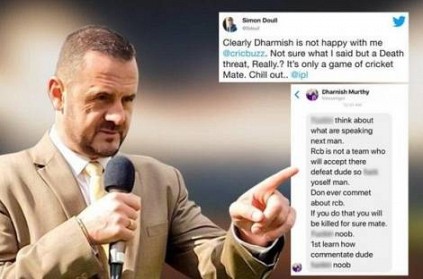 Simon Doull Gets \'Death Threat\' From RCB Fan