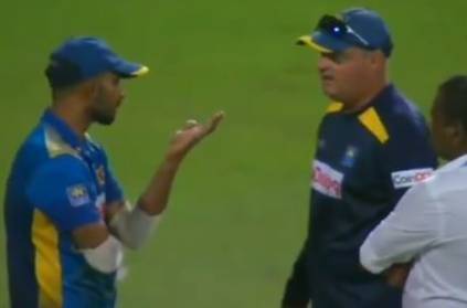 SL coach and captain involved in heated argument after loss to India