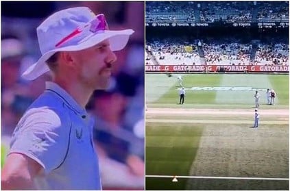 Spider camera knocks down Anrich Nortje during AUS vs SA Test