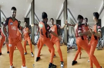 SRH young players dance for arabic kuthu song